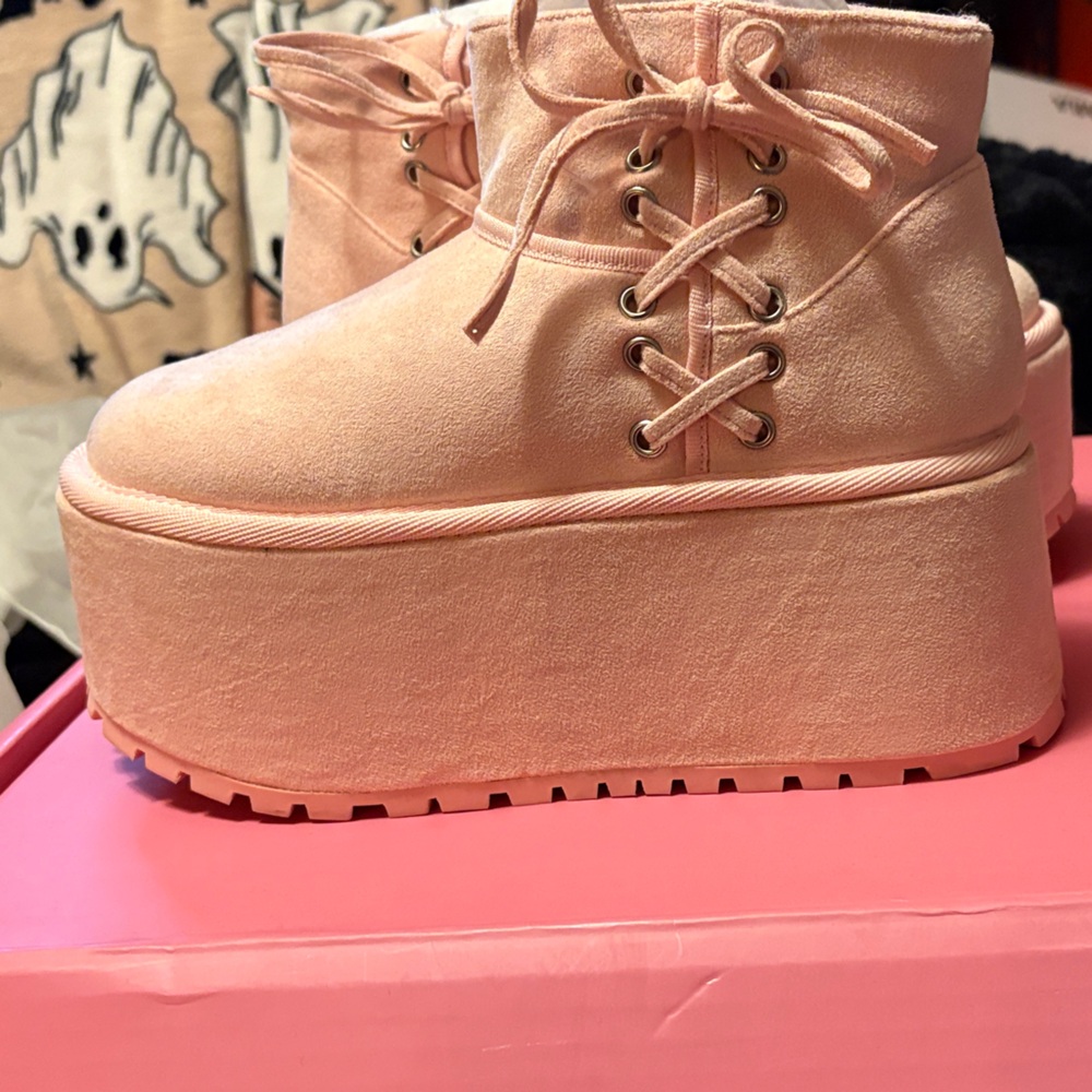 Dolls Kill x Sugar Thrillz Popular Lifestyle lace up side Ankle boots